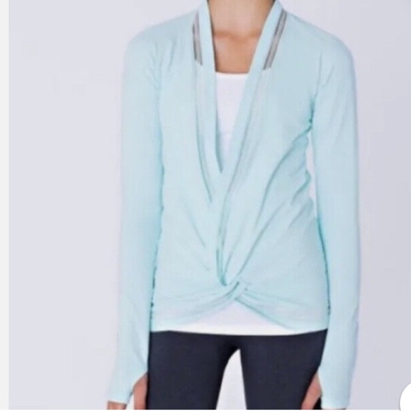 Ivivva Other - Ivivva by Lululemon On the Move Twist Front Shrug Mint